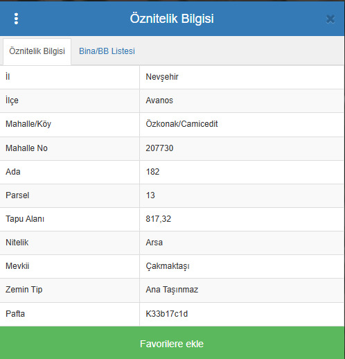"Emlak Zet" Özkonak'da İmarlı 817,32 m2 Arsa